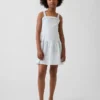 Vestido infantil de cintura baja
