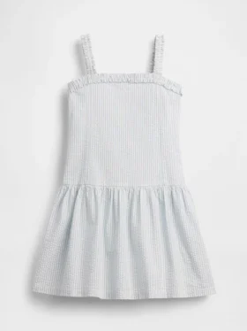 Vestido infantil de cintura baja