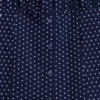Vestido infantil de lunares con cintura baja