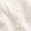Vestido infantil de mangas con volantes y ribete de encaje