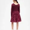 Vestido infantil de materiales mixtos