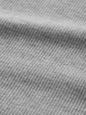 Vestido largo de pijama con acanalado fino