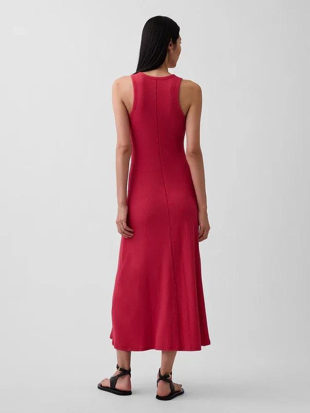 Vestido largo moderno sin tirantes con soporte integrado