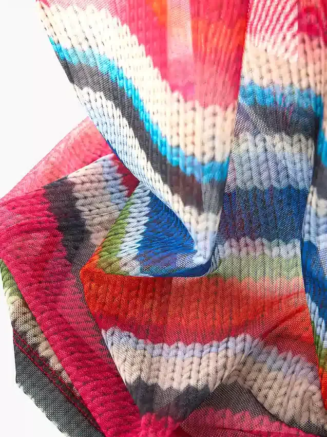 Vestido largo transparente con rayas alegres de Gapstudio