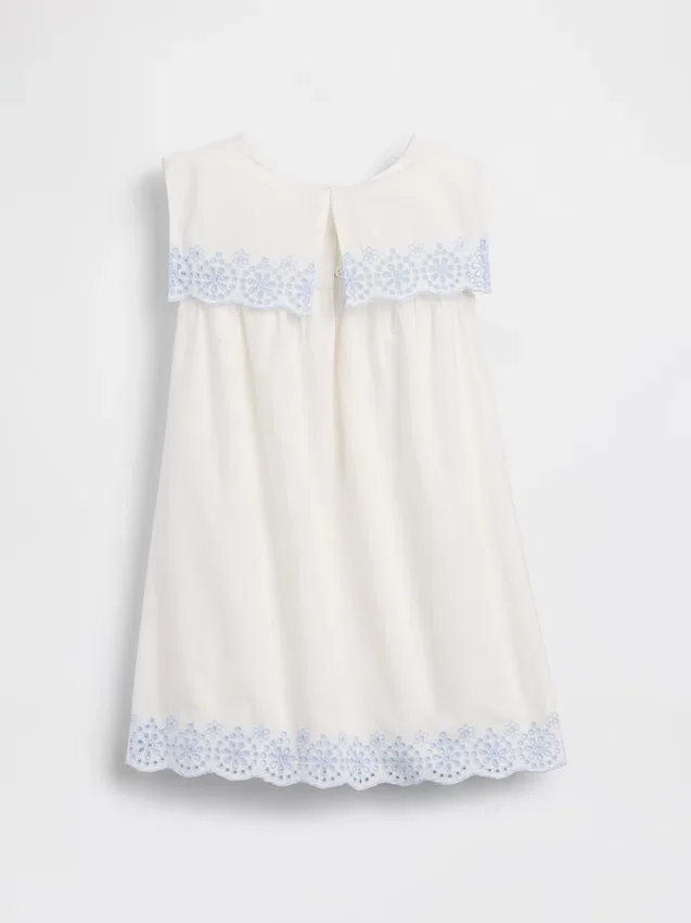 Vestido marinero con ojales para bebés y niños pequeños