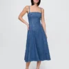 Vestido midi de mezclilla