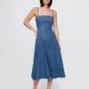 Vestido midi de mezclilla