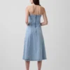 Vestido midi de mezclilla