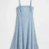 Vestido midi de mezclilla