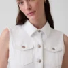 Vestido midi de mezclilla con cinturón para atar