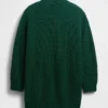 Vestido mini de jerséu oversize con cuello de tortuga