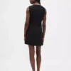 Vestido mini recto de cuello alto