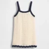 Vestido sin mangas de ganchillo para niños pequeños