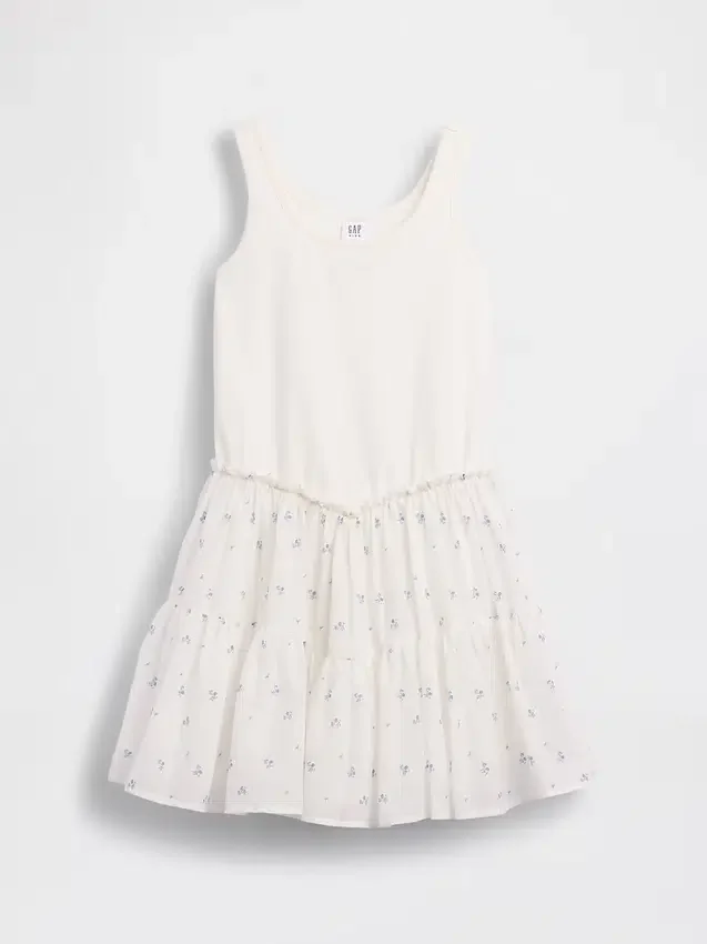 Vestido sin mangas de varias capas para niños