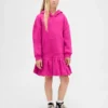Vestido sudadera con capucha oversize para niños