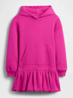 Vestido sudadera con capucha oversize para niños