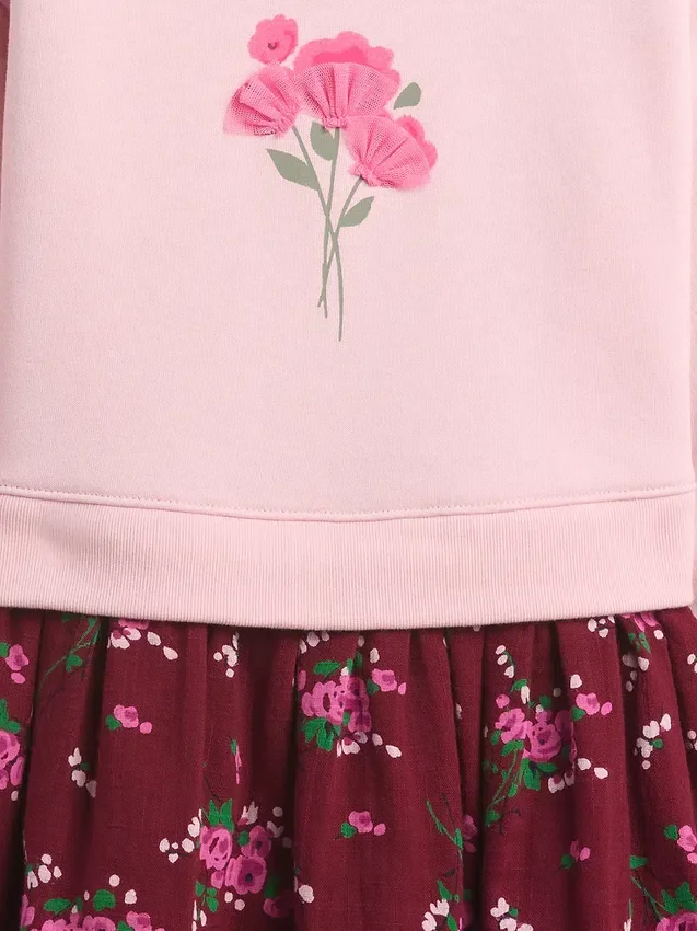 Vestido sudadera Vintagesoft para bebés y niños pequeños