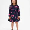 Vestido tipo sudadera con volantes en la cintura para bebés y niños pequeños