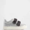 Zapatillas con purpurina y piel vegana para niños pequeños