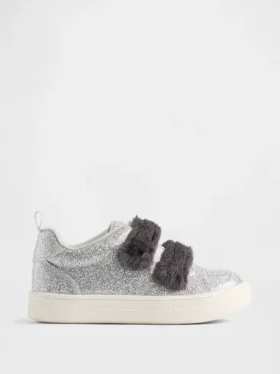Zapatillas con purpurina y piel vegana para niños pequeños