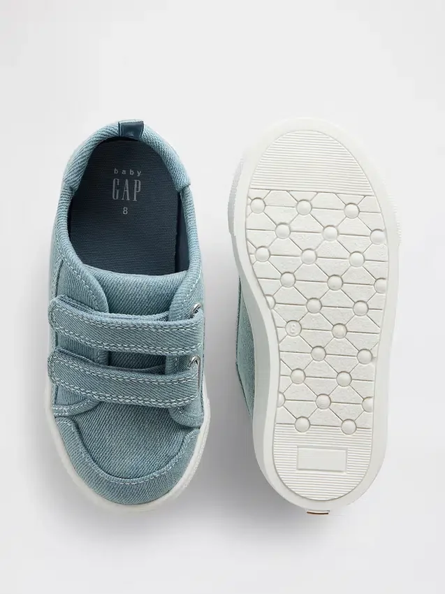 Zapatillas de lona y mezclilla para niños pequeños
