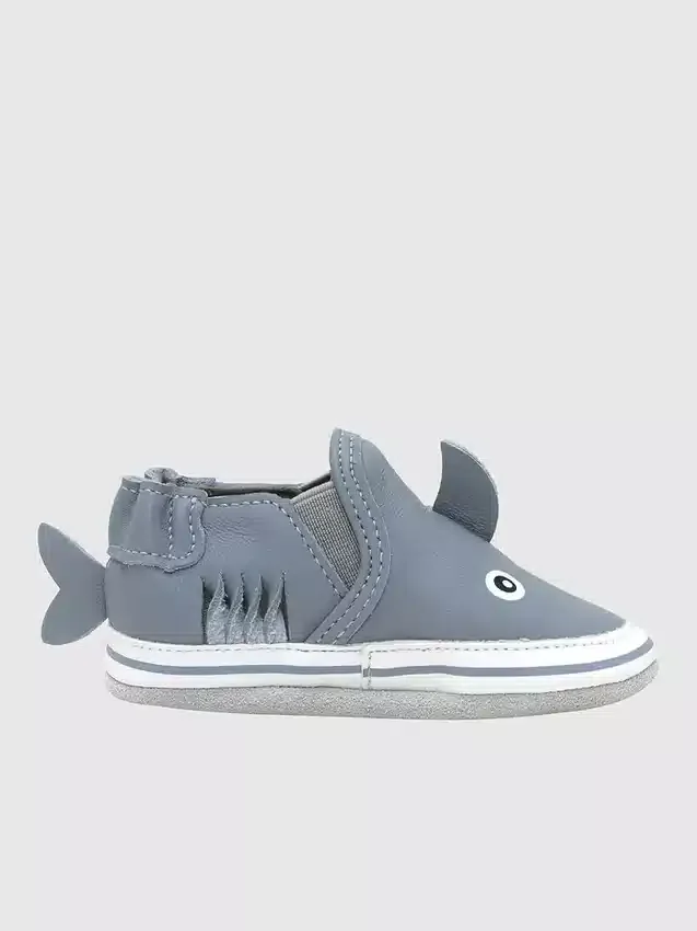 Zapatos de suela suave Robeez «Sebastian Shark»