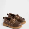 Zapatos náuticos de piel vegana para niños pequeños